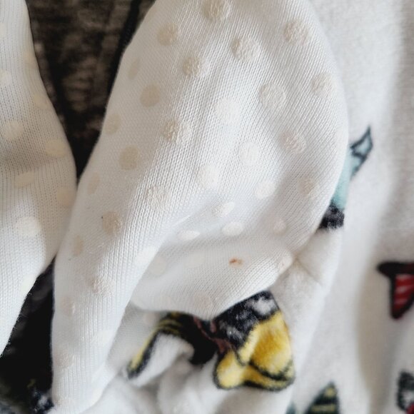 Baby Footed Pajamas Set Of 3 Size 2T & 4T Cozy Fleece With Vehicles & Stripes - Picture 3 of 16
